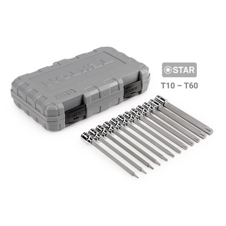 Tekton 3/8 Inch Drive Long Hex and Torx Bit Socket Set, 31-Piece (1/8-3/8 in., 3-10 mm, T10-T60) SHB91900